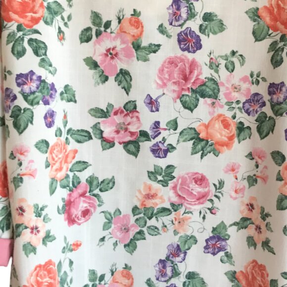 Special Thyme 80s Floral Jacket, Size 14: Vintage Lightweight Flowery Blazer - Picture 11 of 12